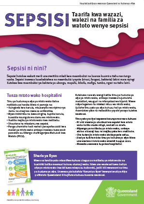 Thumbnail of Sepsis information for parents in Kiswahili / Swahili